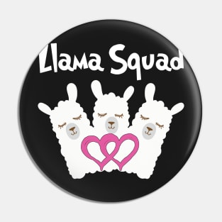 Llama Squad Llama Lovers Pin