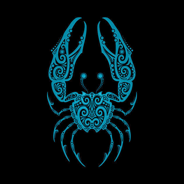 Blue Cancer Zodiac Sign - Cancer - Tapestry | TeePublic