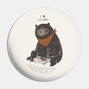 Sushi Bear Pin