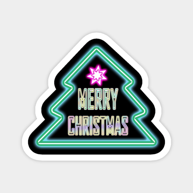 MERRY CHRISTMAS Magnet by Canvas Creations