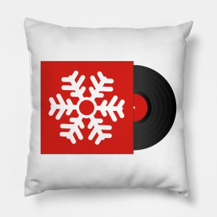 Xmas Vinyl Music | Snowflake | Christmas Party Pillow