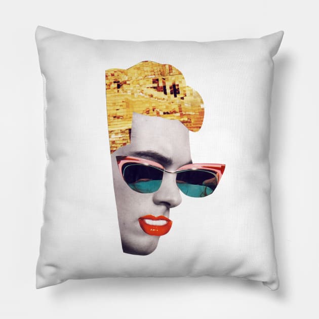 Golden Boy Pillow by Luca Mainini