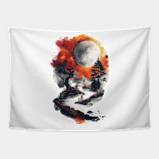 Mystical Landscape Tapestry