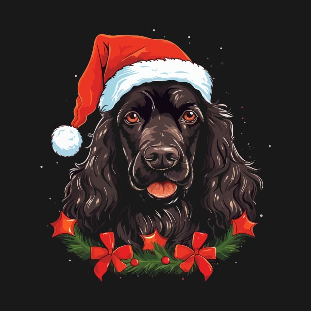 Field Spaniel Christmas by JH Mart