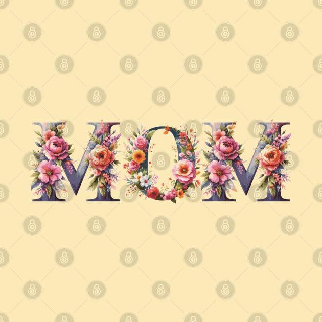 MOM Flower Text by Heartsake