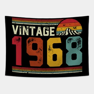 Vintage 1968 Birthday Gift Retro Style Tapestry