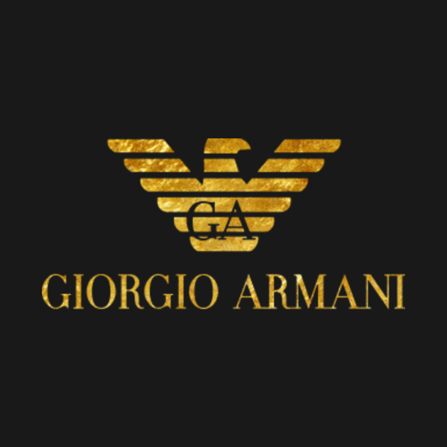 giorgio armani gold - Giorgio Armani Logo - T-Shirt | TeePublic