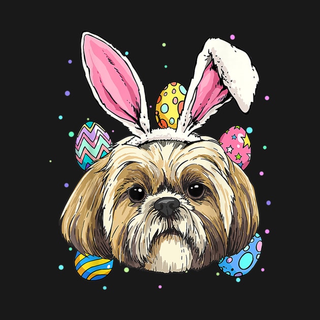 Shih Tzu Easter Bunny Dog Pet Owner Breeder Animal Lover by Jennifer Wirth