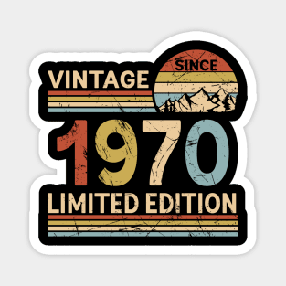 Vintage Since 1970 Limited Edition 53rd Birthday Gift Vintage Men's Magnet