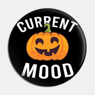 Current Mood Pumpkin Halloween Costume Pin