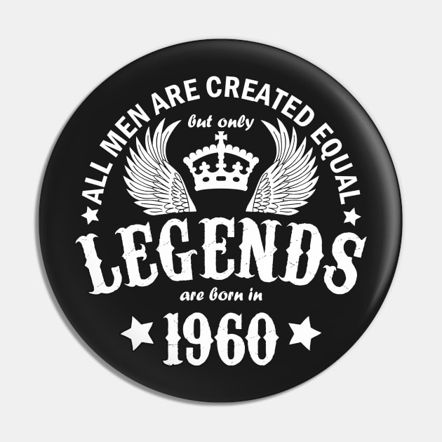 Legends are Born in 1960 Pin by Dreamteebox