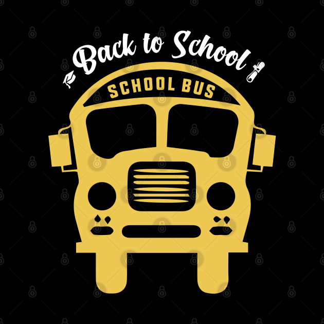 Back to School Shirt School Bus by Hiyokay