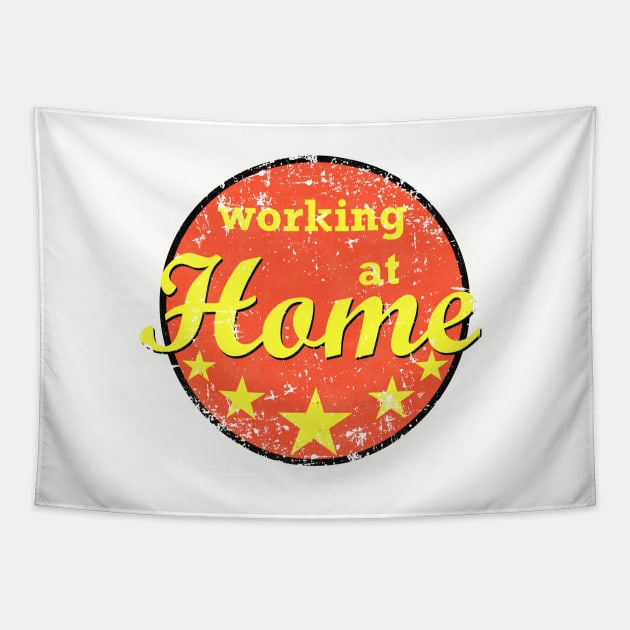 working at home Tapestry by vender