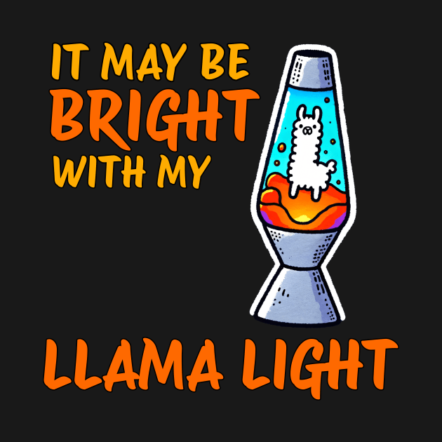 Funny Llama Lamp Lava Lamp Design by DoodleDashDesigns