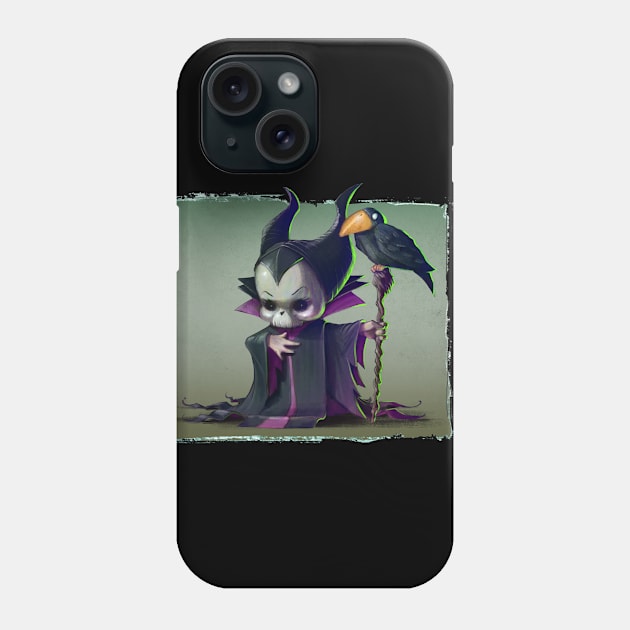 Cupcake Crossbones Maleficent Phone Case by cucacb