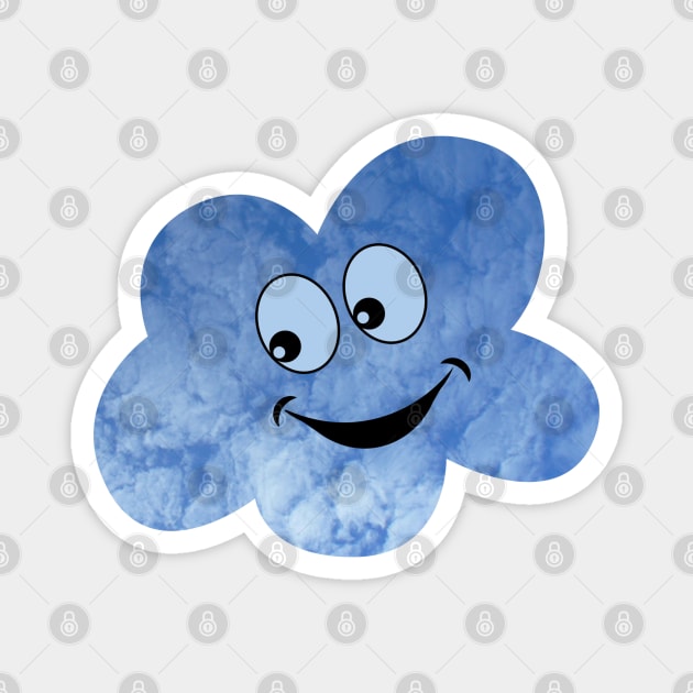 Cute Happy Smiling Cloud Magnet by KaSaPo