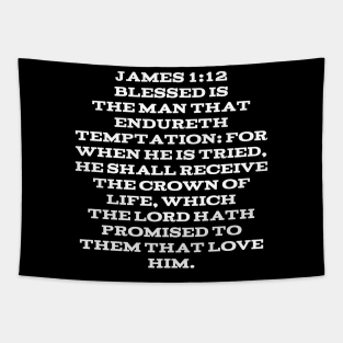 James 1:12 Bible Verse King James Version (KJV) Text Tapestry