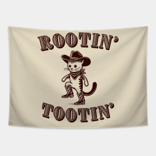 Rootin' Tootin' Cowboy Cat Tapestry