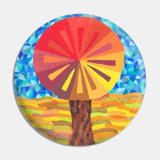 Mosaic Autumn Tree Pin