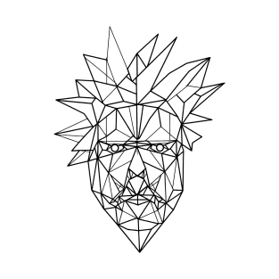 Polygonal Pineapple Face T-Shirt