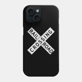 Railroad Xing Sign (classic) Phone Case