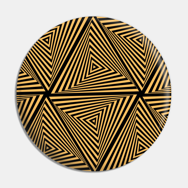 Pattern illusion Triangle Pin by WelySuganda