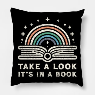 Take A Look It’s In A Book Pillow