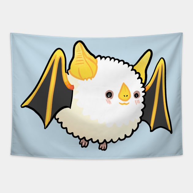 Honduran White Bat Tapestry by Ribombyliidae