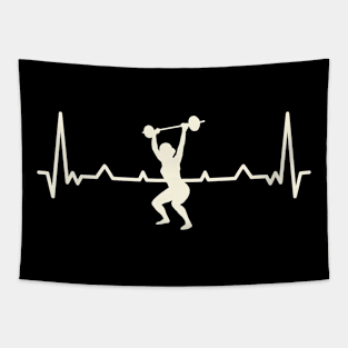 Heartbeat Bodybuilding Tapestry