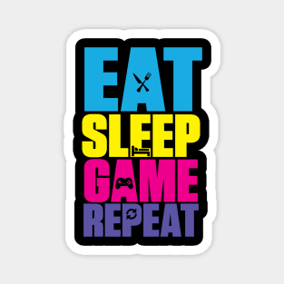 Eat Sleep Game Repeat Magnet