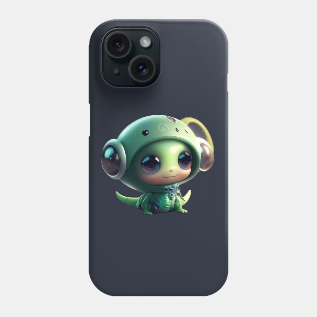 Cute Alien Phone Case by Shirtmeca