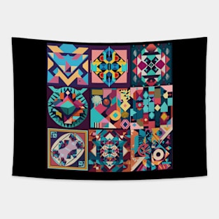 an abstract t-shirt design Tapestry