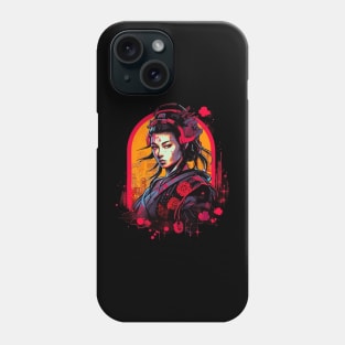 Female Cyberpunk Samurai Phone Case