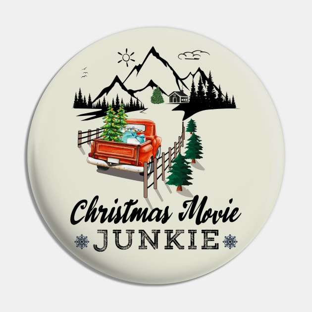 Christmas Movie Junkie Pin by Blended Designs