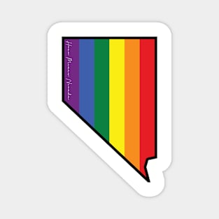 Nevada Gay Pride Flag Magnet