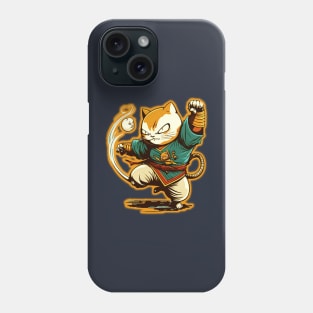 cat kung fu Phone Case