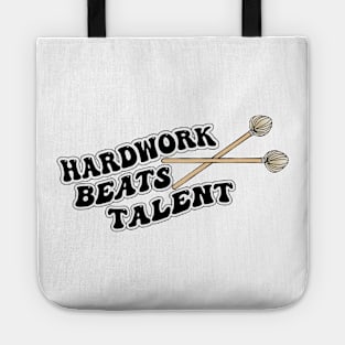 Talented Vibraphonist Playing Vibraphone Mallet Percussion Hardwork Beats Talent Tote