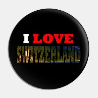 I Love Switzerland Interlaken Castle Pin