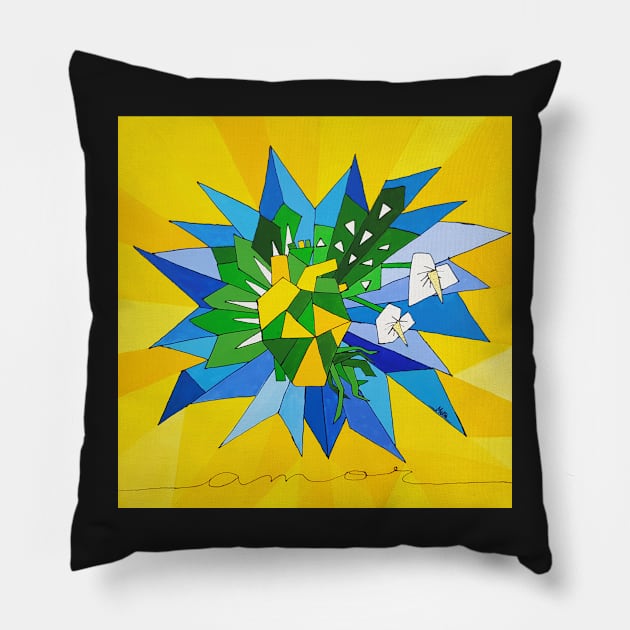 Brazilian Heart - Brazilian Heart Pillow by crismotta