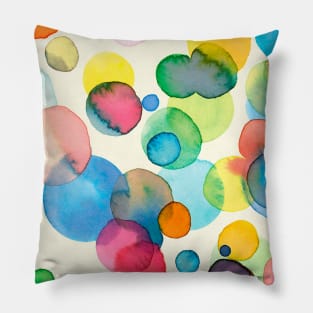 Pocket- watercolor dots Pillow