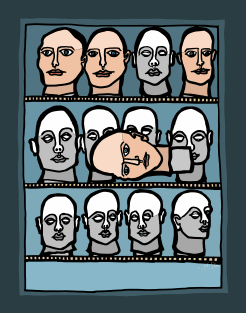 Mannequin Heads Magnet