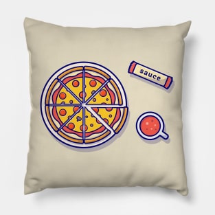 Pizza Cartoon Pillow