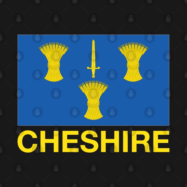 Cheshire County Flag - England by CityNoir