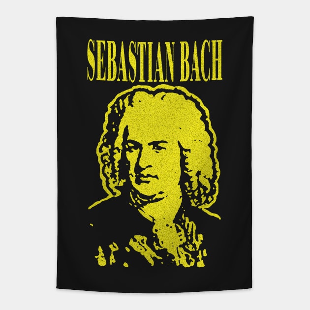 Johann Sebastian Bach Classical Grunge Style Tapestry by pelagio