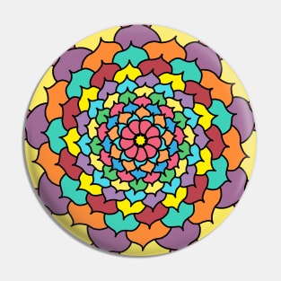 Psychedelic Flower Pin