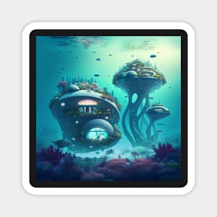 Underwater City Magnet