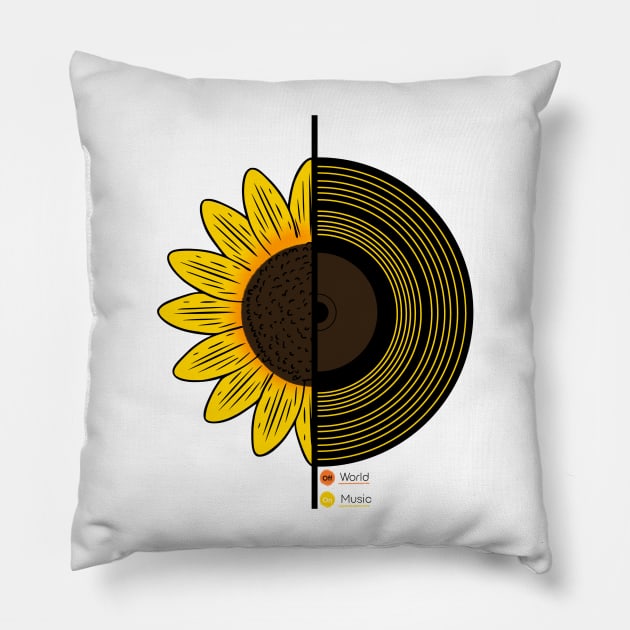 Sunflower | vinyl Pillow by artoffaizan