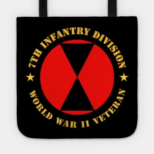 7th Infantry Division -World War II Veteran wo Bkgrd Tote