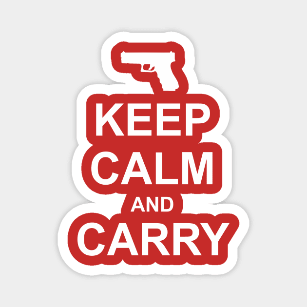 Keep Calm and Carry Magnet by Tom Stiglich Cartoons