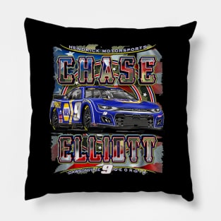 Chase Elliott Charcoal Car Pillow